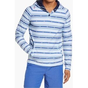 Rhone Endless Sun Bolinas Beach Poncho Hoodie Sweatshirt Blue Men's Sz XL